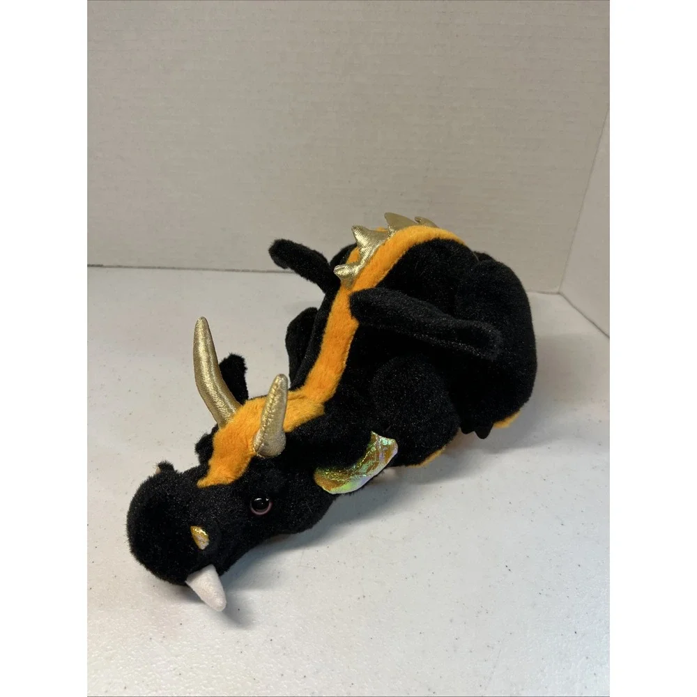 Webkinz Ganz Black Lava Dragon Plush NO CODE Stuffed Animal Toy HM463